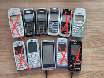 Nokia retro tlačítkové mobily - funkcni