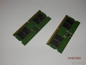 Paměti DDR5-4800, SO-DIMM, 2× 8GB