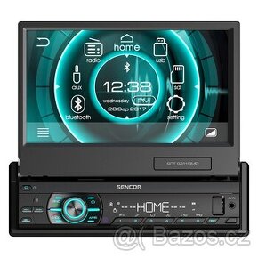 Autorádio Sencor SCT9411BMR 1DIN výsuvný 7" LCD, BT, USB