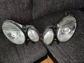 Mercedes W211 S211 světla přední headlamps H7+H7 original - 1