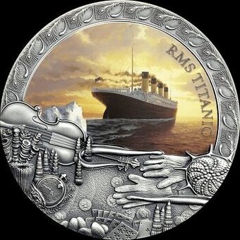 LUXUSNÍ 2 oz stříbrná investiční mince TITANIC, 2020 - 1