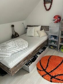 postel s úložným prostorem 120x200 cm