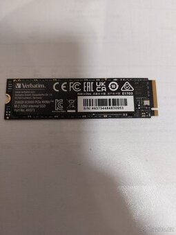 VERBATIM 256GB Nvme Vi3000- zánovní v záruce - 1