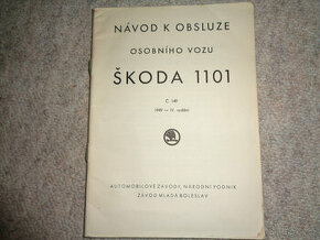 Škoda 1101 Tudor - Návod