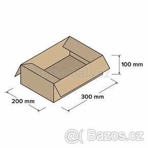 Kartonové krabice 300x200x100mm