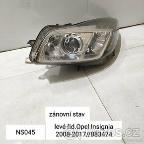 ZANOVNÍ SVĚTLO OPEL INSIGNIA   originální  KOD: 883474 model