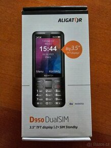 Nový mobilní telefon Aligator D950 černý