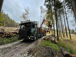Palivové dřevo celý kamión.