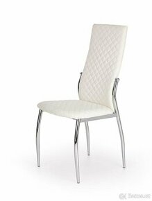 2ks nové jídelní židle K238 bílá koženka