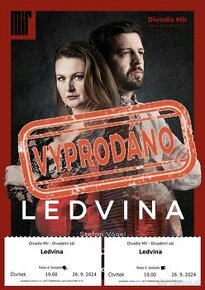 Ledvina divadlo Mír 26.9 4.řada 2vstupenky - 1