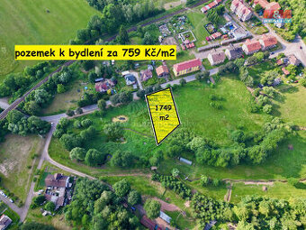 Prodej pozemku k bydlení, 1747 m², Meziměstí, ul. Tovární - 1