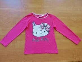 Tričko / triko zn. Hello Kitty v. 128 - TOP STAV