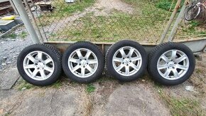 Zimní komplet 225/55r16 -BMW 5x120 (9mm vzorek pěkné ALU)