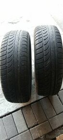 2 kusy pneu DUNLOP 195/65/15 M+S