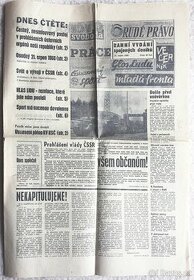 Noviny srpen 1968 - 1