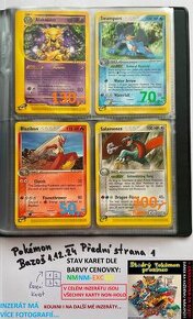 Kusové karty TCG Pokémon STARÉ 15-20LET (ORIGINÁL)