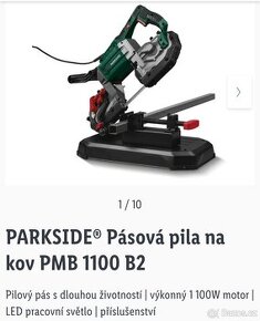 PARKSIDE® Pásová pila na kov PMB 1100 B2 - 1