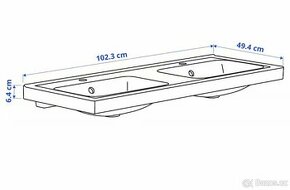 Dvojité umyvadlo IKEA - NOVÉ