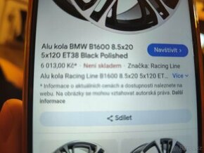 Alu disky BMW dvourozměrné 20 cena za sadu - 1