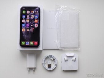 iPhone 11 Pro 64GB Silver, ZARUKA, Baterie 100%