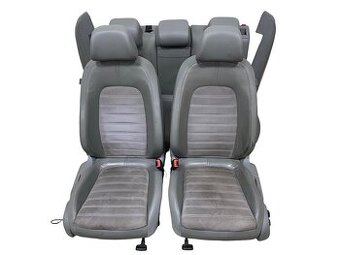 Sedačky šedá kůže alcantara VW Passat B6 kombi r.v. 2009