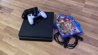 PlayStation 4 Slim 500GB + 2 ovladače a hry