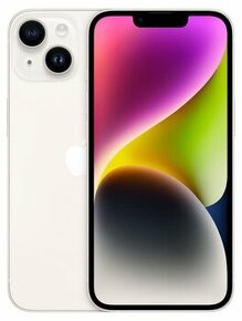 Apple iPhone 14, Starlight (bílý), 128GB, NOVÝ, Záruka 12měs