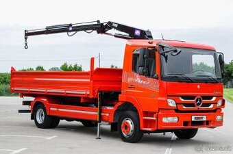 MERCEDES ATEGO 1224 TŘÍSTRANNÝ SKLÁPĚČ + HYDR. RUKA --- EU5