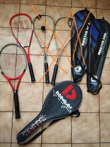 Rakety squash a tenis (i po jedné)