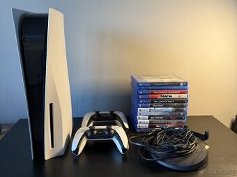 Playstation 5 + 2 ovladače + 12 her + 1TB SSD