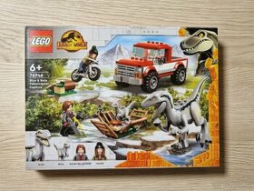 Lego 76946 Chytenie velociraptorov Blue a Bety