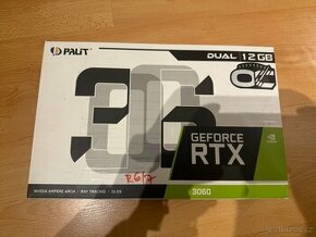 Prodám PALiT GeForce RTX 3060 Dual, LHR, 12GB GDDR6