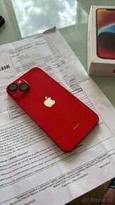 iPhone 14 red produkt 128 gb top stav