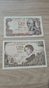 Španělsko 2x bankovka 100 Cien Pesetas - 1