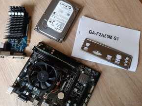 Gigabyte F2A55M-S1 + Cpu AMD + HDD 500GB + paměť 2G - 1