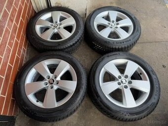 Alu 16" 5x100, škoda " Nanuq ", zimní 85%, Kamiq, Scala