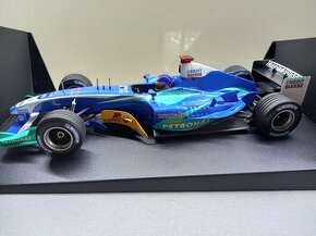 F1 SAUBER SHOWCAR 2005 JACQUES VILLENEUVE MINICHAMPS 1:18