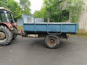 Sklápěcí přívěs traktor, bez SPZ, nosnost 5tun (dvoukolka)