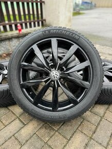 ORIGINÁL Alu Volkswagen Dijon R17, 5x112 - ZIMNÍ PNEU - 1