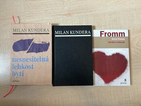 Knihy- Kundera, Süskind, Fromm