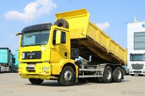 MAN TGM 26.280, EURO 4, TŘÍSTRANNÝ, 6X4, NEZÁVISLÁ KLIMATIZA