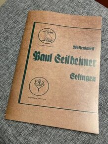 Prodám reprint katalogu Paul Seilheimer