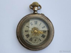 Velmi staré krásné pánské kapesní bohatě zdobené hodiny