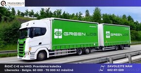 Pravidelná kolečka z LIBERECKA do BELGIE a zpět. (TRUCKJOBS)