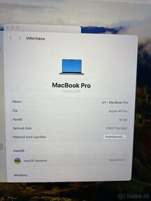 MacBook PRO 2021 16GB