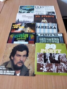 LP České country, folk,  retro vinyl desky