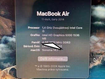 instalace OS Mac Sonoma Sequoia na MacBook iMac od roku 2010