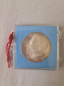 stříbrná mince 100Kčs PROOF 1978 Julius Fučík,2.217ks Skonče