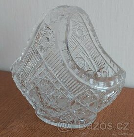 Košík z broušeného skla - 1