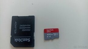 SanDisk MicroSDXC 400GB Ultra + SD adaptér